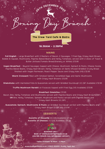 Boxing Day Brunch - Deposit