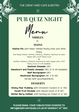 Christmas Pub Quiz Night - Mon 21st Dec