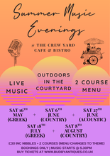 Summer Music Evening - Sat 18th July | GREEK